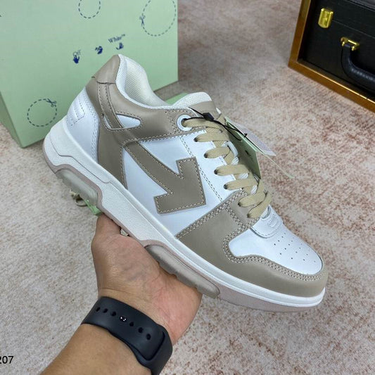 Off-White Beige & White Out Of Office