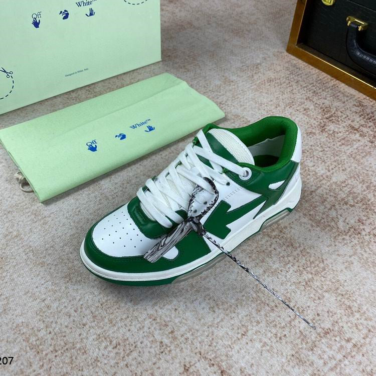 Off-White Green & White Out Of Office
