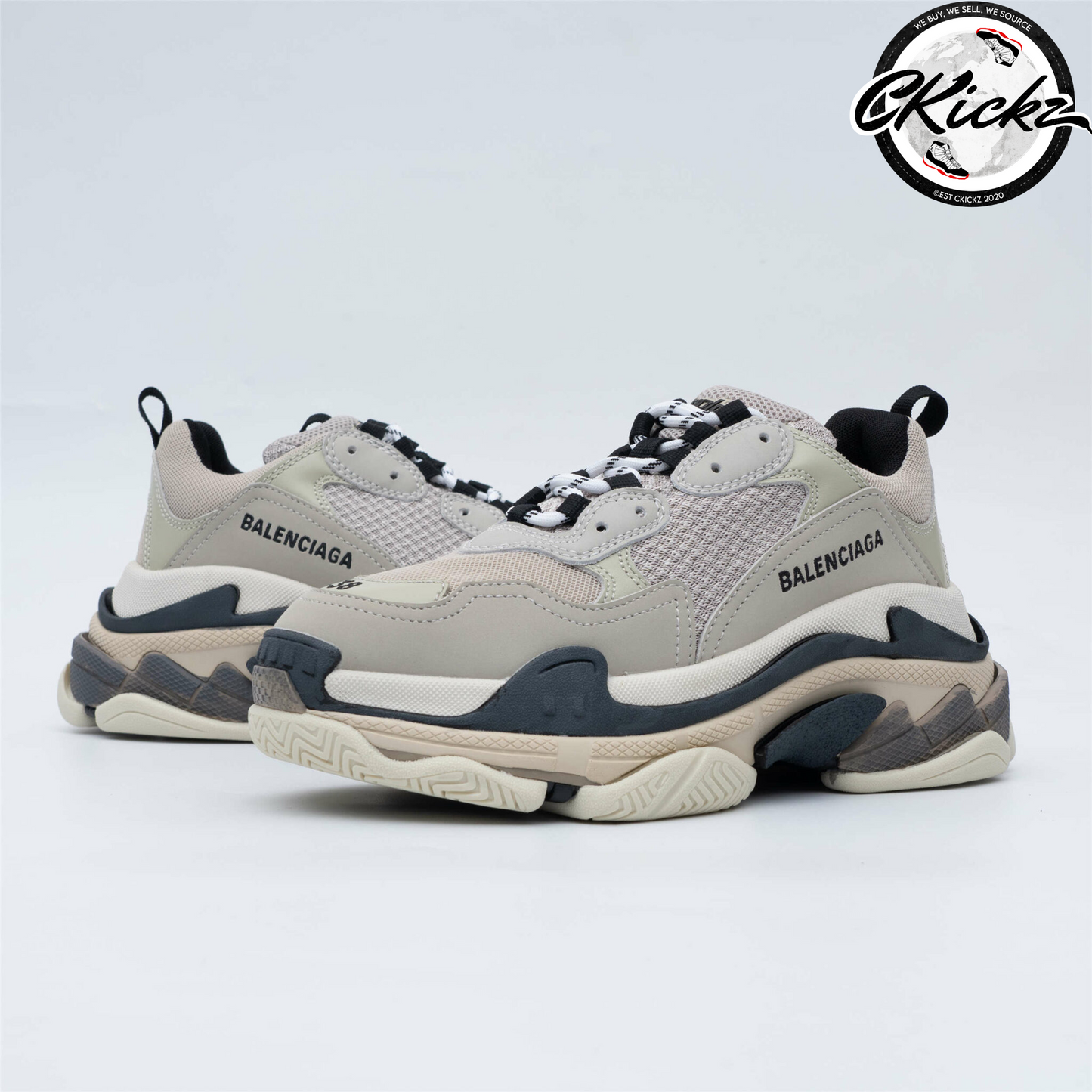 Balenci Triple S Beige