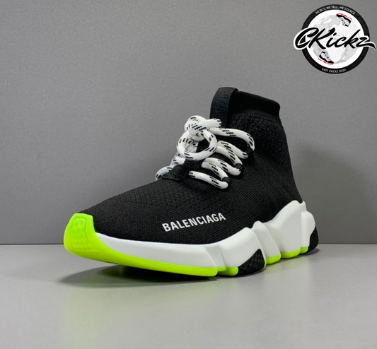 Balenci Speed Lace Up Neon Green Sole