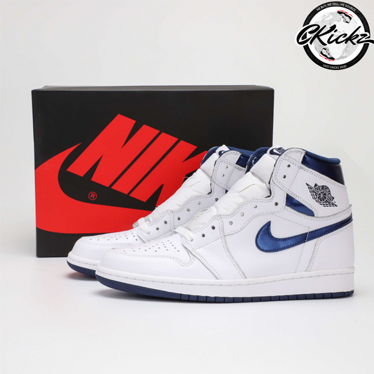 Retro OG Metallic Navy Trainers