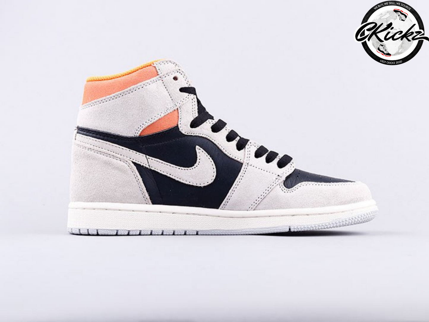 J1 Retro High Neutral Grey Hyper Crimson