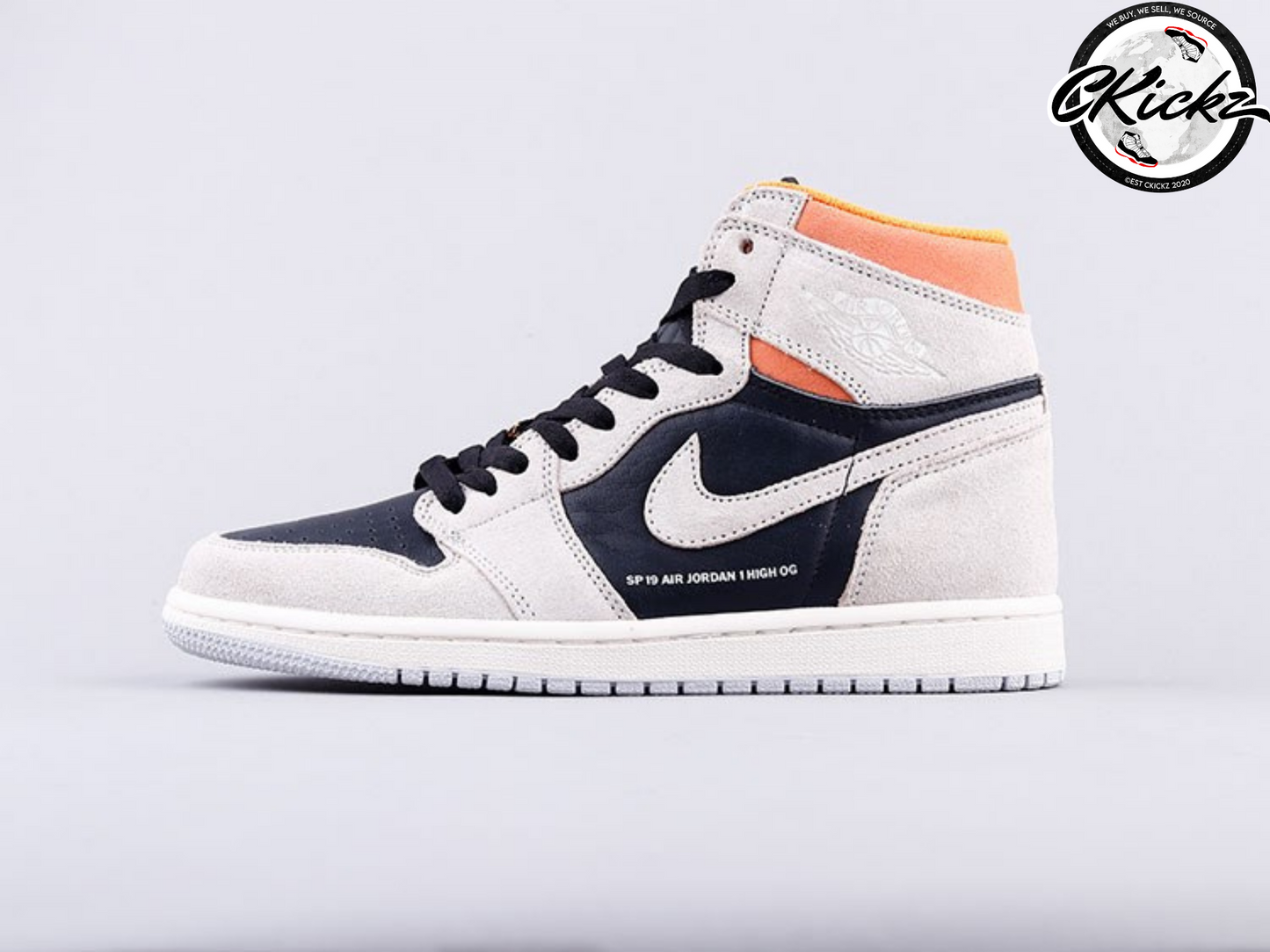 J1 Retro High Neutral Grey Hyper Crimson